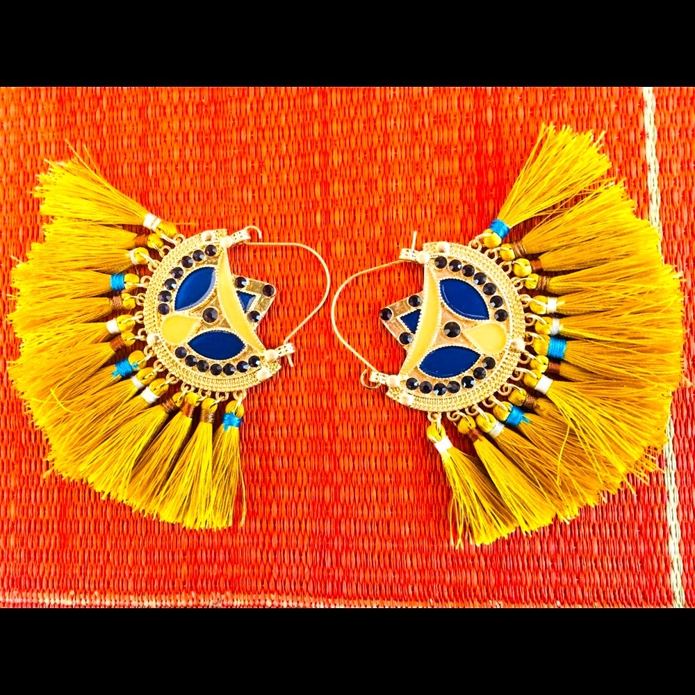 Brand new Free people boho tassel earrings~